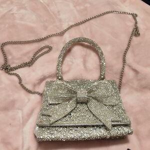 Elegant Silver Women's Handbag